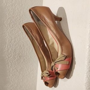 NEW Halogen peep toe pumps heels 9.5